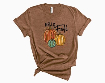 Hello Fall Pumpkins - Graphic Tee