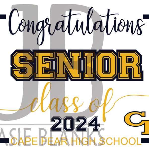 Senior Yard Sign Etsy
