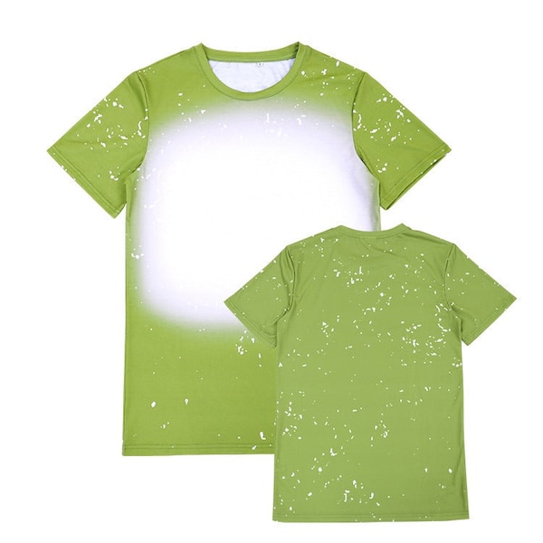 Polyester Bleach T-Shirt - Sage