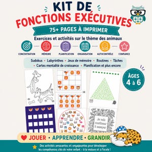Kit voor executieve functies (meer dan 75 printbare pagina's)