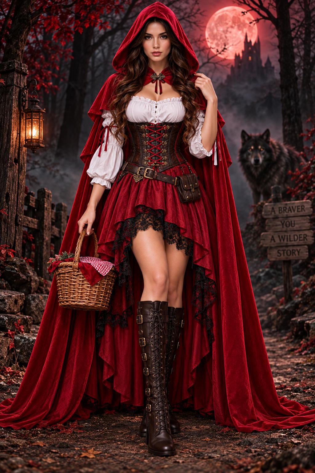red riding hood corset dress Costume SCH003295_OAG_XL US Size:US38 - EU48 Embassy Club Hong Kong Etsy velvet hooded cape that