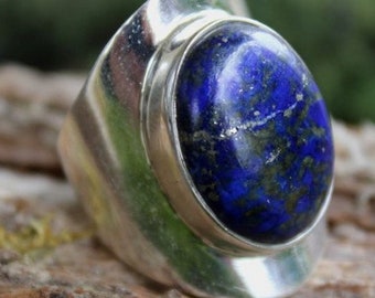 Bague ethnique chic bijoux pierre naturelle lapis lazuli Shantilight