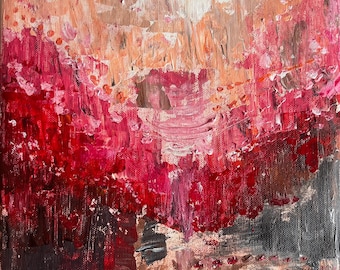 June Chaos — Original Abstract Acrylic Painting, 25 × 34 cm
