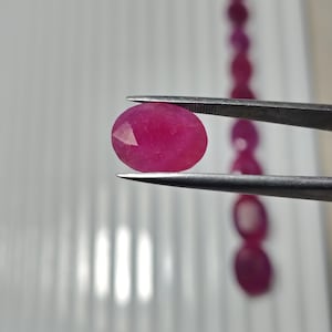 Natural African Ruby Gemstone Lot, 12 Loose Ruby Stones, Natural Ruby Faceted Gems, African Ruby for Ring Necklace Pendant Jewelry Making