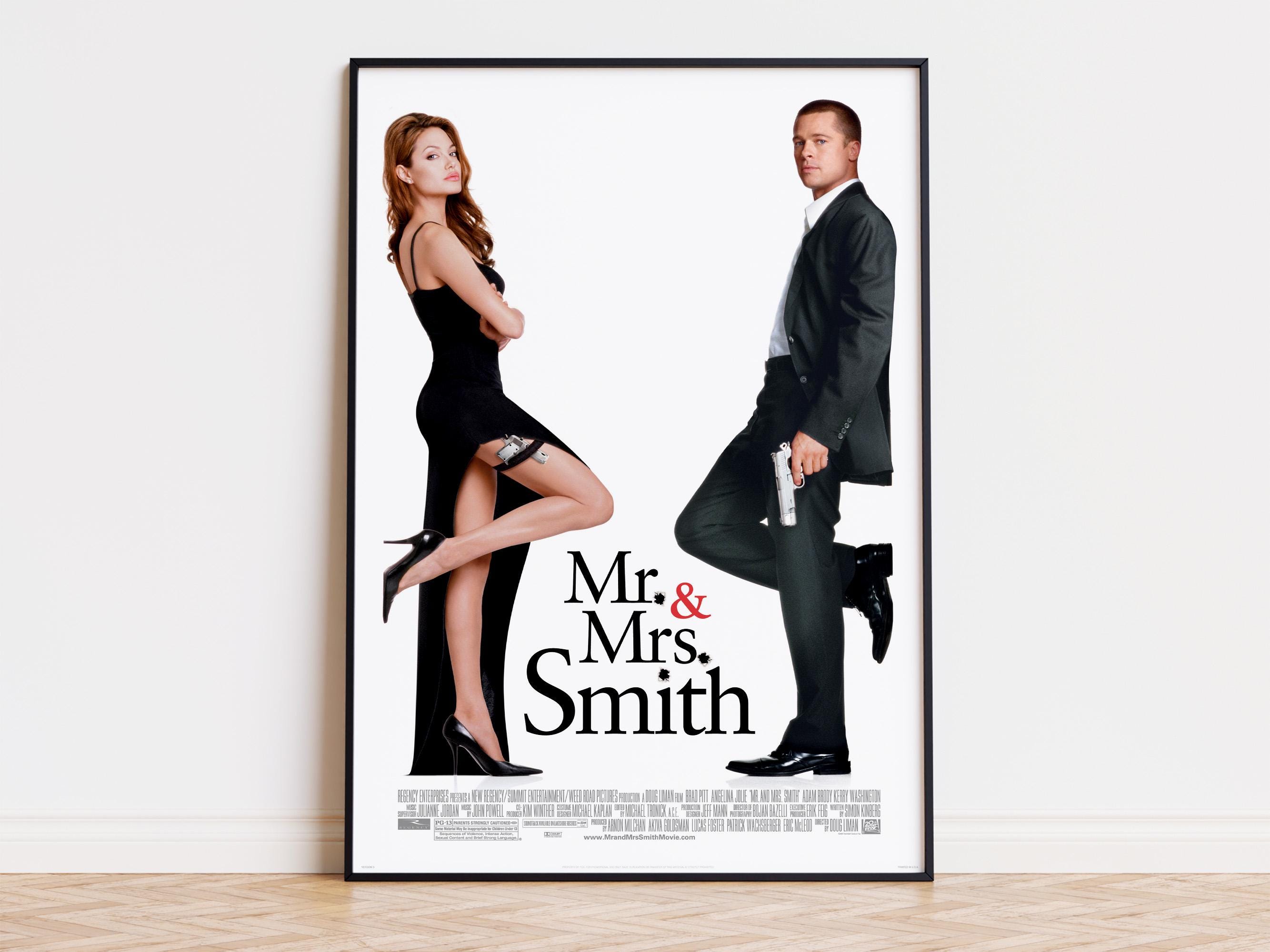 Mr. & mrs. smith poster - Etsy 日本