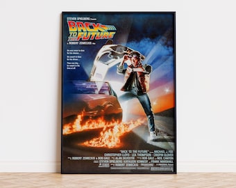 直筆サイン入り限定アートポスター - バック・トゥ・ザ・フューチャー