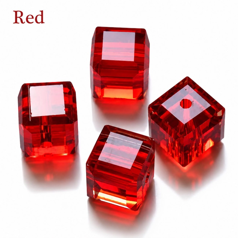 100PCS 2mm Cube Crystal Glass Beads DIY Jewelry Craft Supply - Etsy