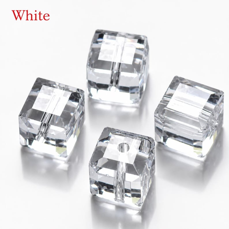 100PCS 2mm Cube Crystal Glass Beads DIY Jewelry Craft Supply - Etsy