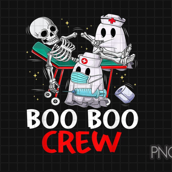 Boo Boo Crew Png, Ghost Nurses Png, Nurse Halloween Png, Halloween Nursing Png, Nurse Fall Png, Nurse Halloween, Gift For Nurse, Fall Png