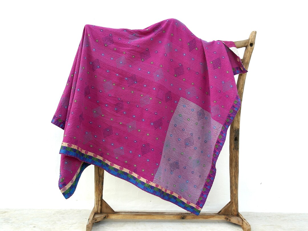 Large Kantha Quilt Kantha Kantha Blanket Kantha Throw Etsy Ireland