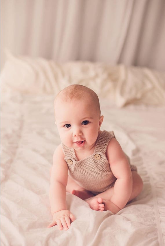 At bidrage fabrik pude Baby Rompers. Hand Knitted Rompers. All in One Babysuit. Baby - Etsy UK