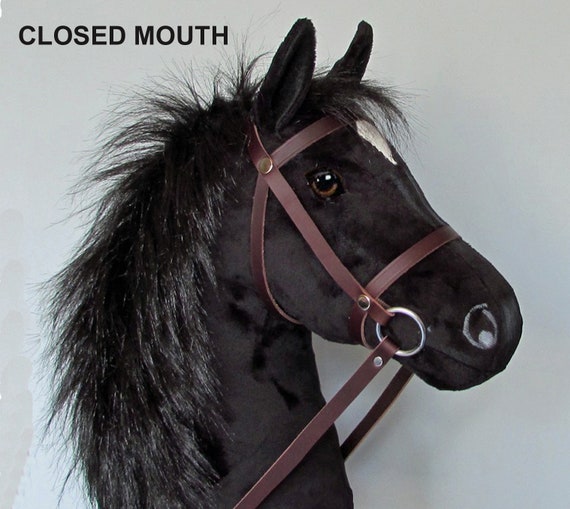 black stick horse