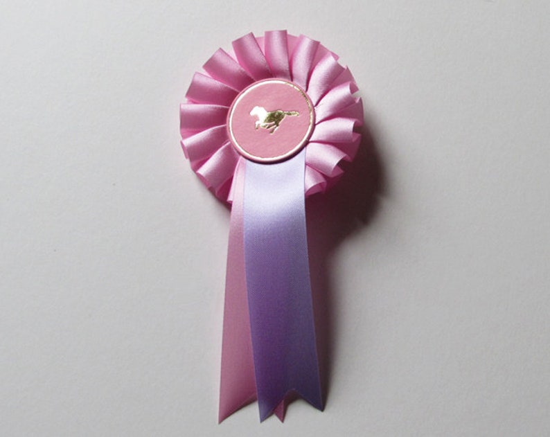 Rosette Show Ribbon for Hobby Horse. Pink Satin With Etsy