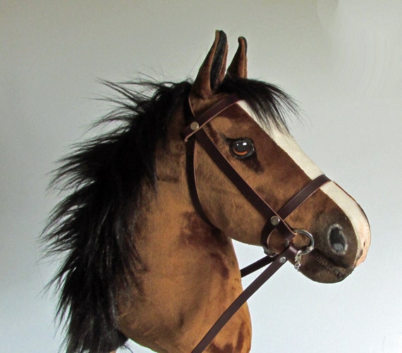 Bright Bay Hobby Horse cavallo bastone. Massima qualità con briglia in  pelle rimovibile. Per i bambini più grandi e gli adolescenti. LARP. -   Italia