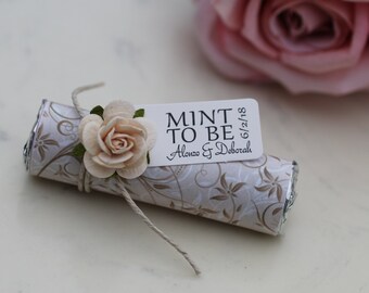 180 Mint Wedding Favors With Personalized "mint to Be" Tag - Set of 180 ...
