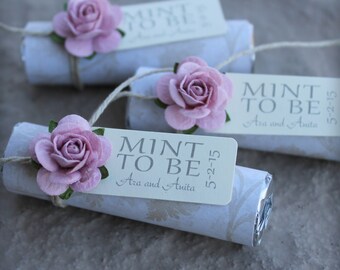 180 Mint Wedding Favors With Personalized "mint to Be" Tag - Set of 180 ...