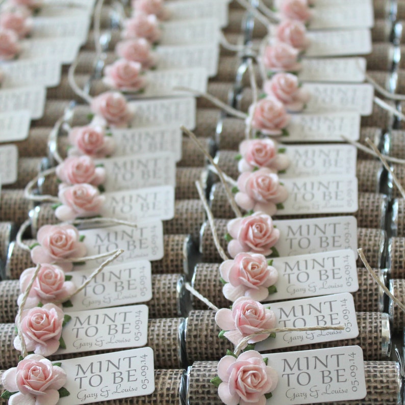 Mint Wedding Favors Set of 50 Mint Rolls mint to Etsy