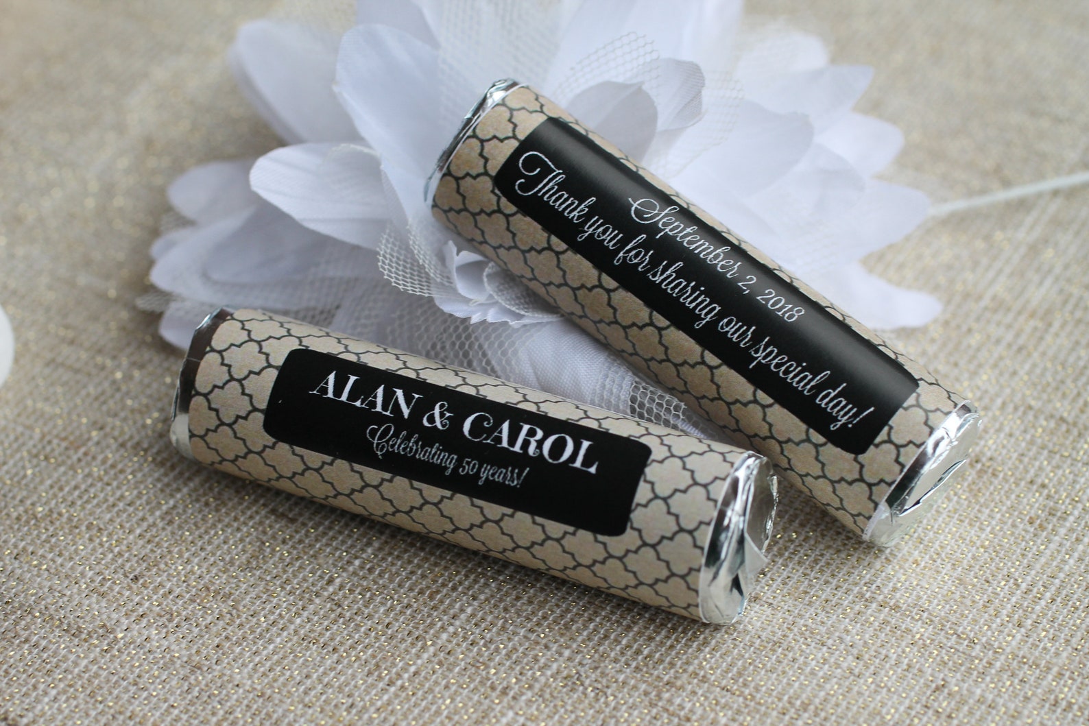 Golden Anniversary Party Favors Gold Wedding Favors 50th Etsy