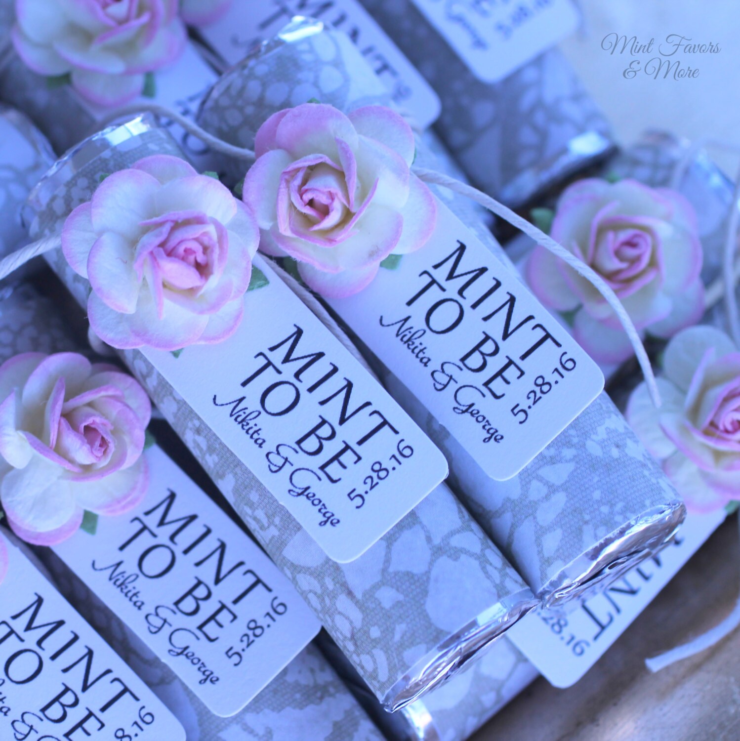 Mint wedding Favors Set of 50 mint rolls Mint to Etsy