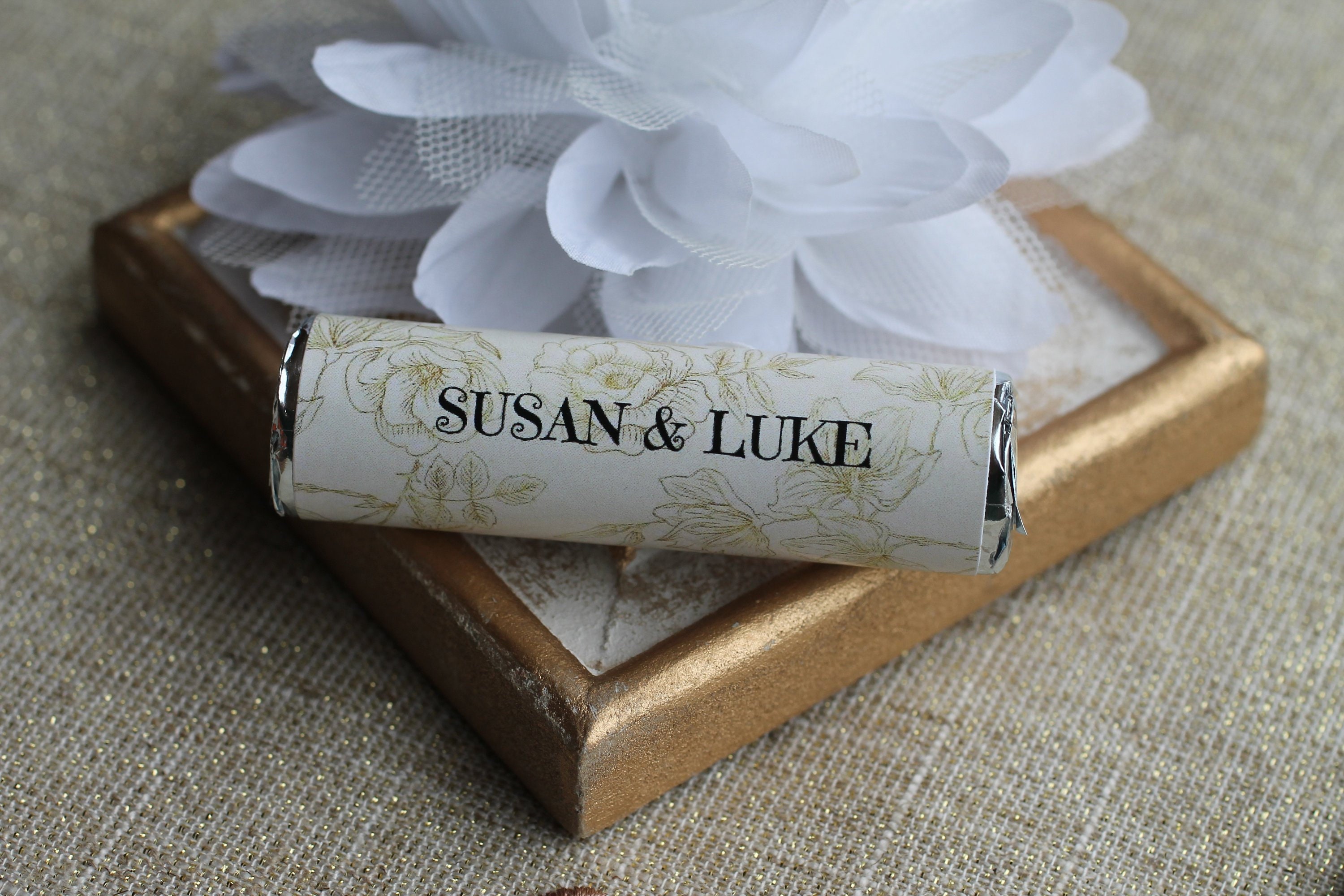Gold wedding favors personalized for bride and groom gold | Etsy