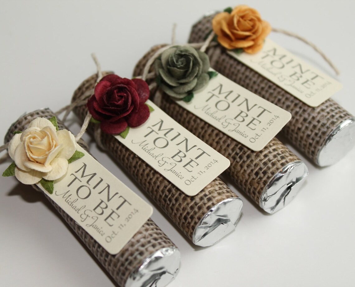 Mint wedding favors Set of 24 mint rolls Mint to Etsy