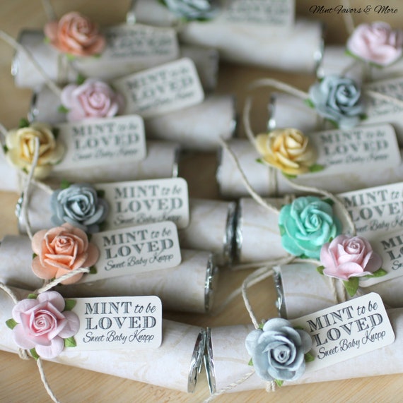 Party Favors Mint to Be Baby Shower Favors Gender Reveal Mints Baby