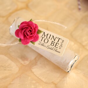 Personalized Mint to Be Bridal Shower Favors - Set of 24