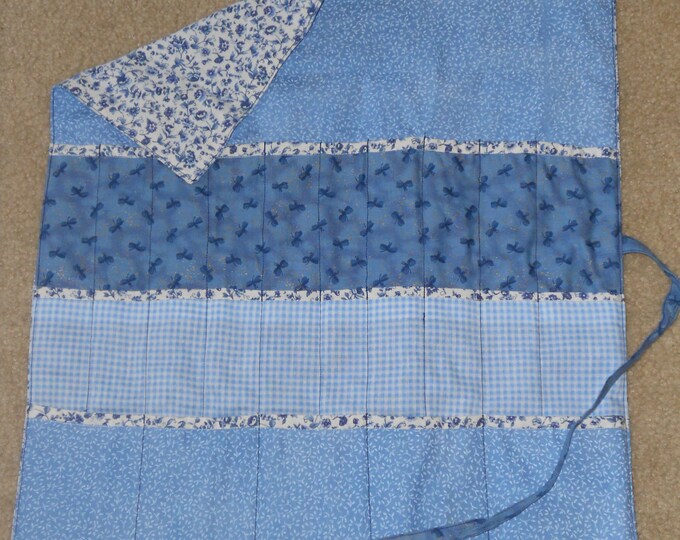 Knittingcrochet Needle Case Blue Etsy