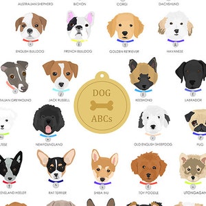 Dog Alphabet Nursery Art Print image 4