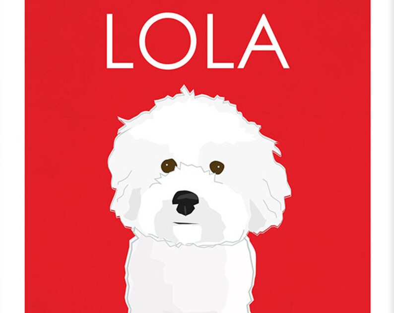 Download Pet Portraits Custom Dog Art Bichon Frise Art Collectibles