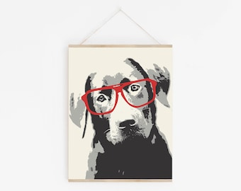 Lab Art Print - Modern Dog Art