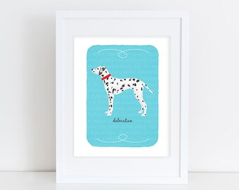 Dalmatian Custom Dog Art Print