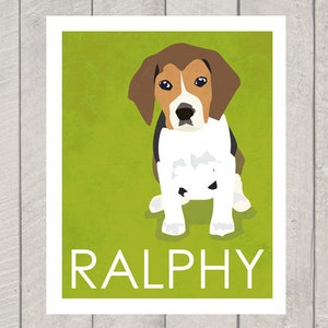 Beagle Art Print - Custom Dog Art