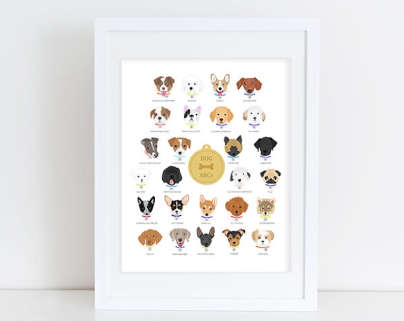 Dog Alphabet Nursery Art Print image 3