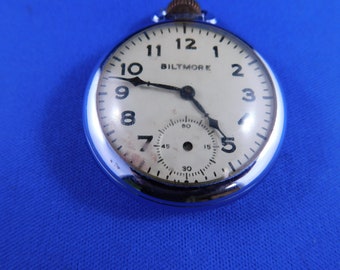 Biltmore pocket watch by Ingraham TLC needed