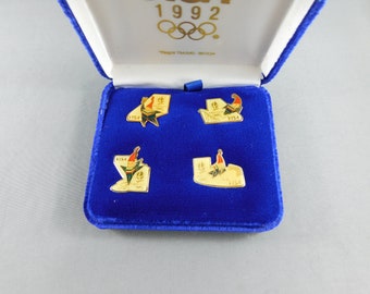 Pin's JO Albertville 1992 - USA Patinage De Vitesse - Pin's Olympique