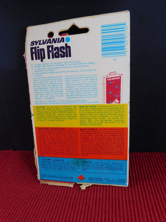 Flip Flash 10 Super Sylvania pour appareil photo 110 Argentique.Neuf.New O Stock