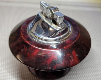 Vintage Lacquer Table Lighter Mid Century
