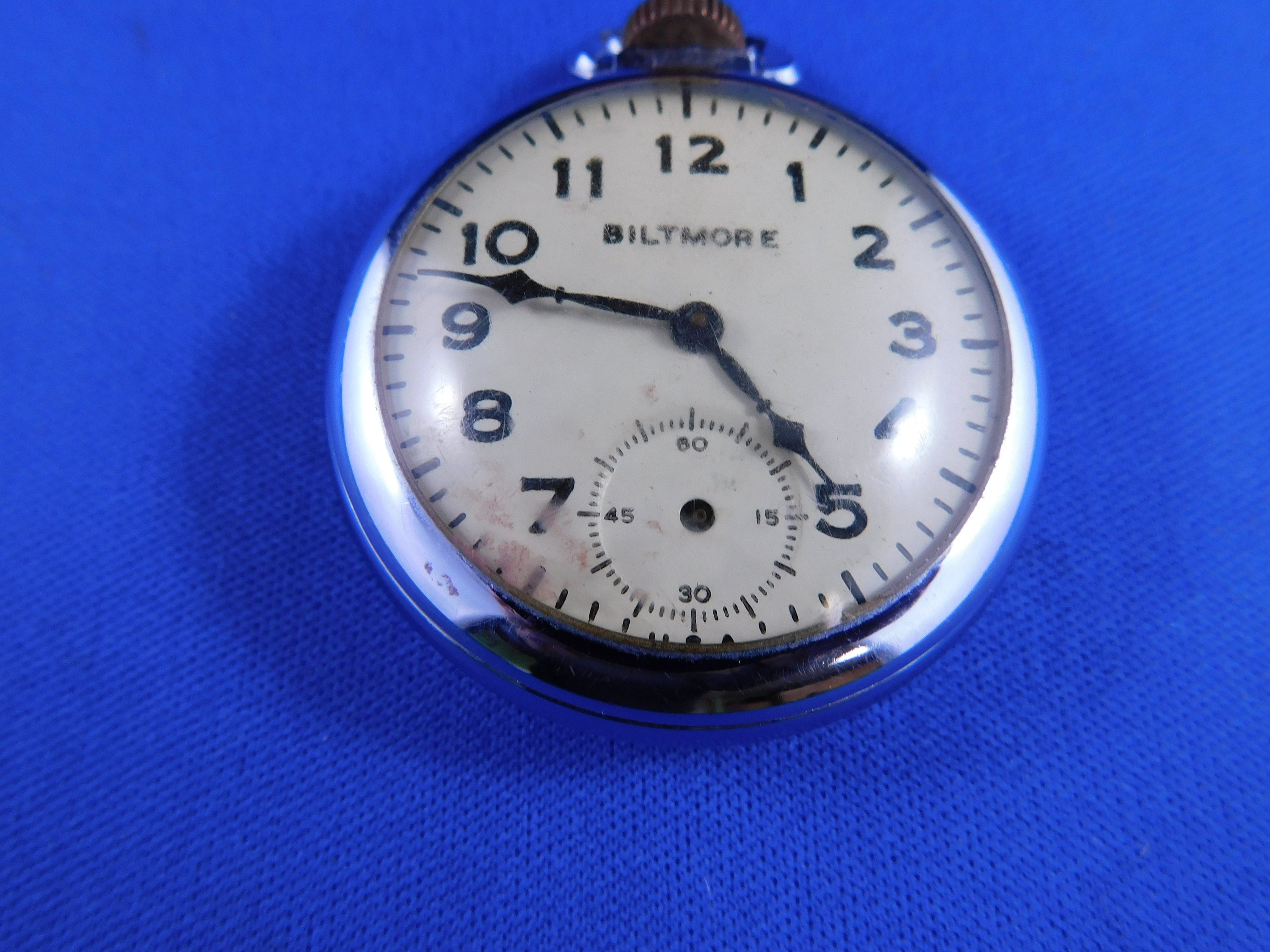Biltmore Pocket Watch by Ingraham TLC Needed Etsy
