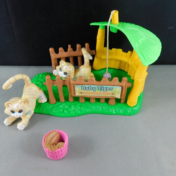 1993 Littlest Pet Shop Zoo Vivero Mascotas Zoológico Bebé Tigres