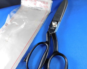 Vintage J A Henckels 10” Tailor Scissors Shears, Heavy materials tailor shears, Original pkg.