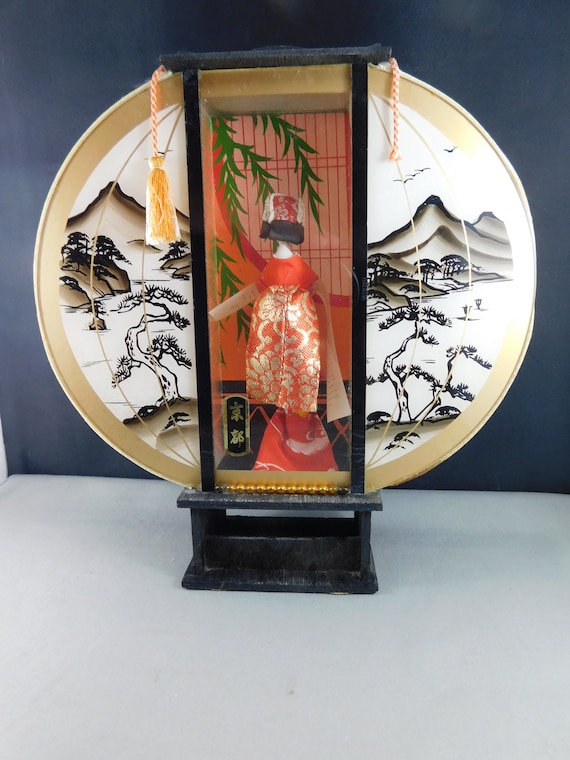 Vintage Japanese Geisha W/scroll Diorama Mt Fuji Diorama RARE - Etsy