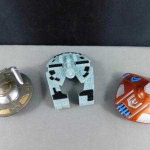 Vintage 1995/96 Star Rider Space Ship ,&quot; Soma Miniature Toys&quot;,  Star war Falcon ship - RARE - Lot of 3