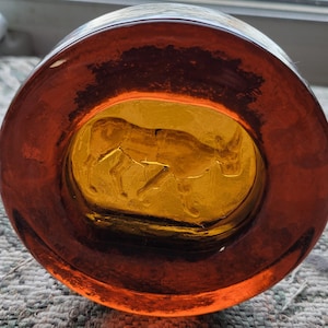 Eric Hoglund art Glass rootbeer color Erik Scandinavian 1960&#39;s