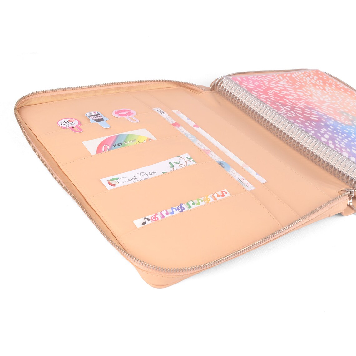 GEM Zippered Large Planner Cover for 8.5 X 11 Etsy