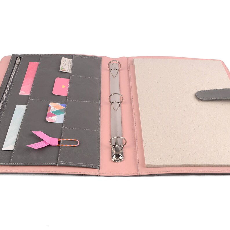 ORIGINAL A4 Leather Ring Binder Planner / Organizer 3 or 4 Etsy
