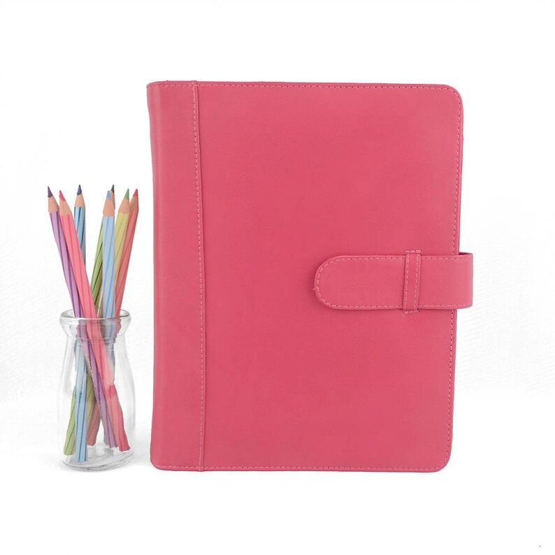 CLASSIC A5 Leather Ring Binder Planner 6 Ring Lots of Etsy