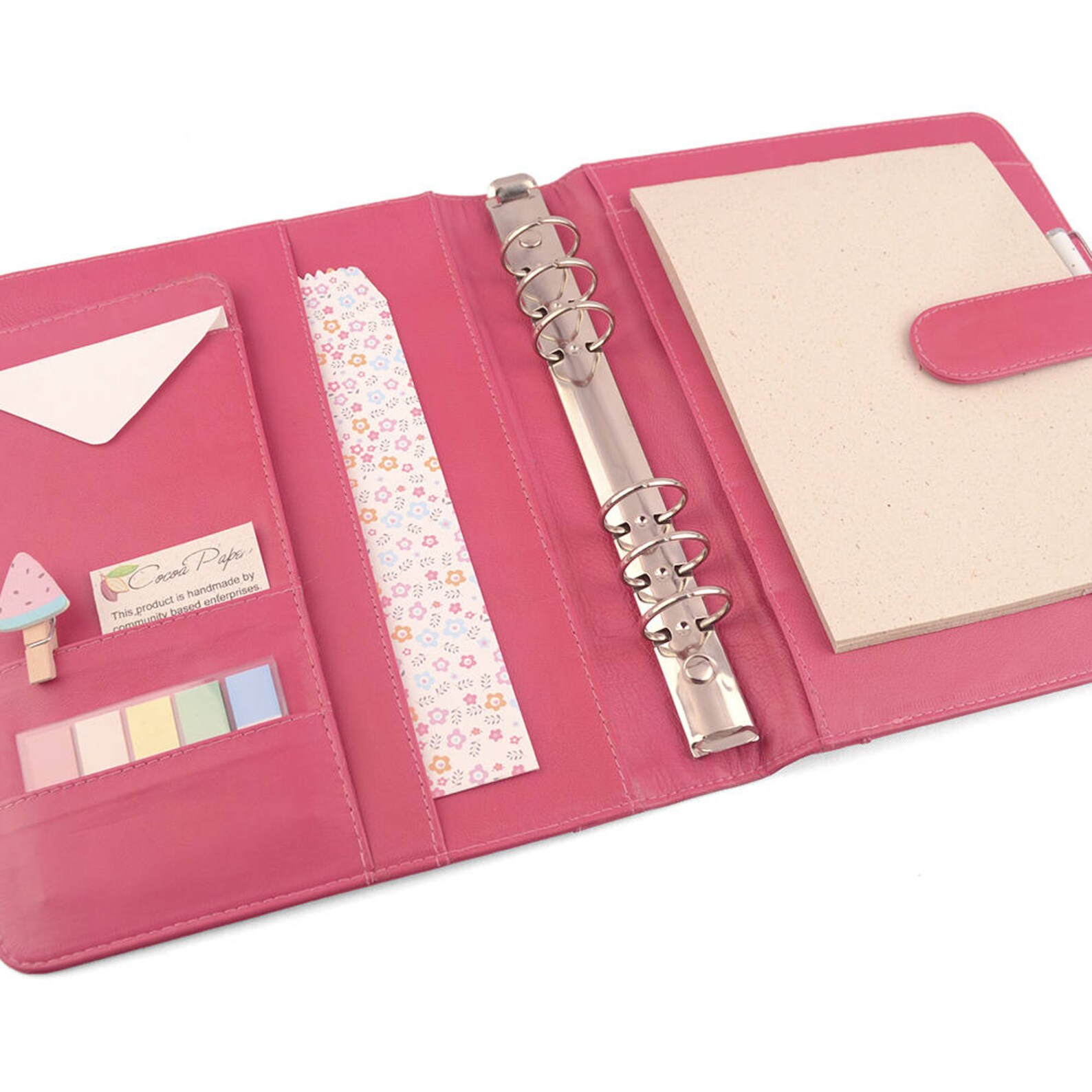 CLASSIC A5 Leather Ring Binder Planner 6 Ring Lots of Etsy