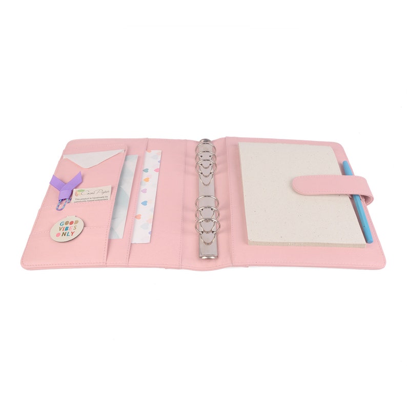 CLASSIC A5 Leather Ring Binder Planner 6 Ring Lots of Etsy