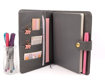 JUNE- Cover for A5 Thread-bound Journals like Leuchtturm1917, Bullet Journal, Moleskine, Hobonichi Cousin & Erin Condren Petite Planner